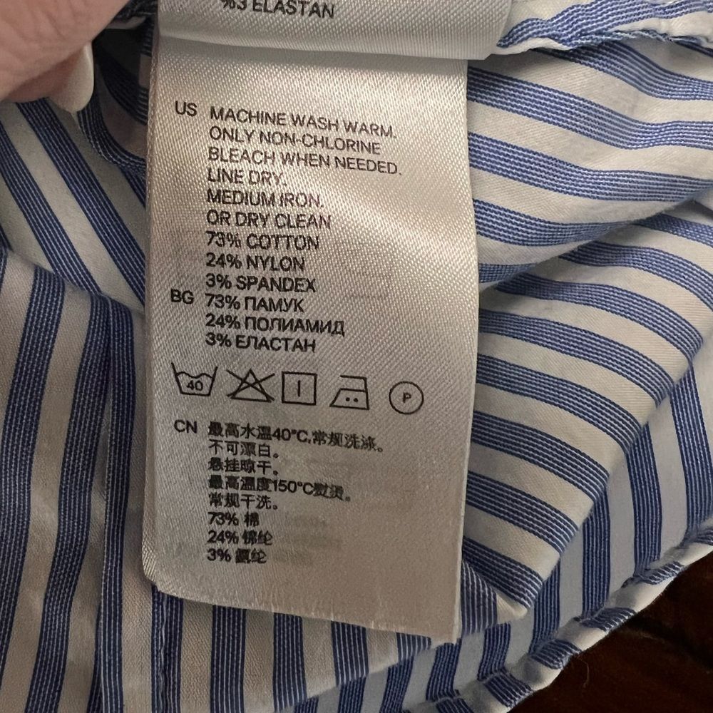 H&M Pinstripe Collared Oxford - Picture 6 of 7